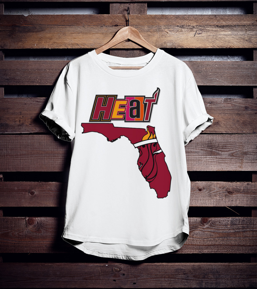 Heat Map Florida Basketball Emblem T-Shirt
