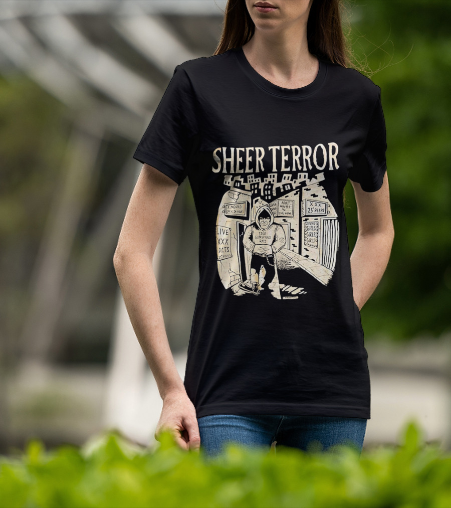 Sheer Terror Stop Glorifying Rats Urban Alleyway Scene T-Shirt