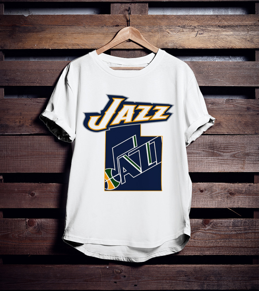 Jazz Utah Map T-Shirt