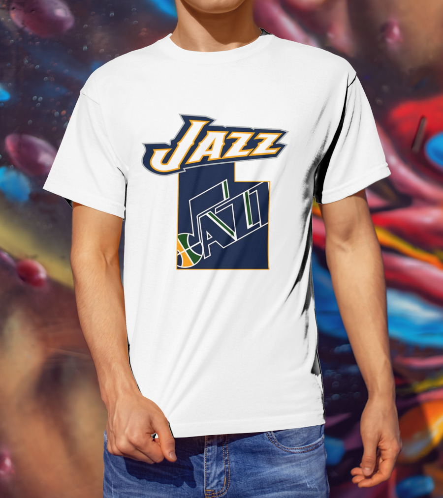 Jazz Utah Map T-Shirt