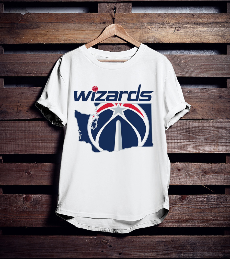 Wizards Washington State Map T-Shirt