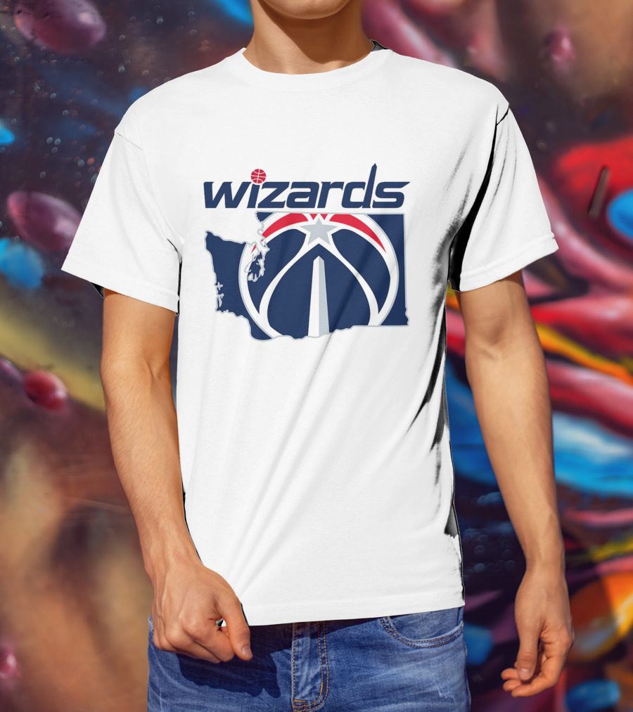 Wizards Washington State Map T-Shirt