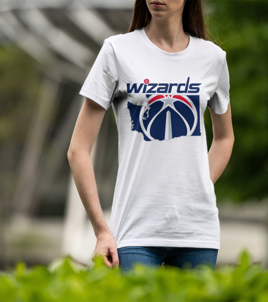 Wizards Washington State Map T-Shirt