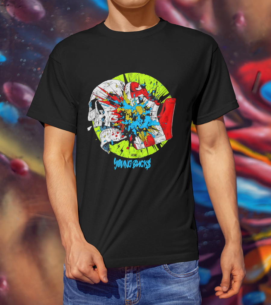 AEW Young Bucks Comic Explosion T-Shirt