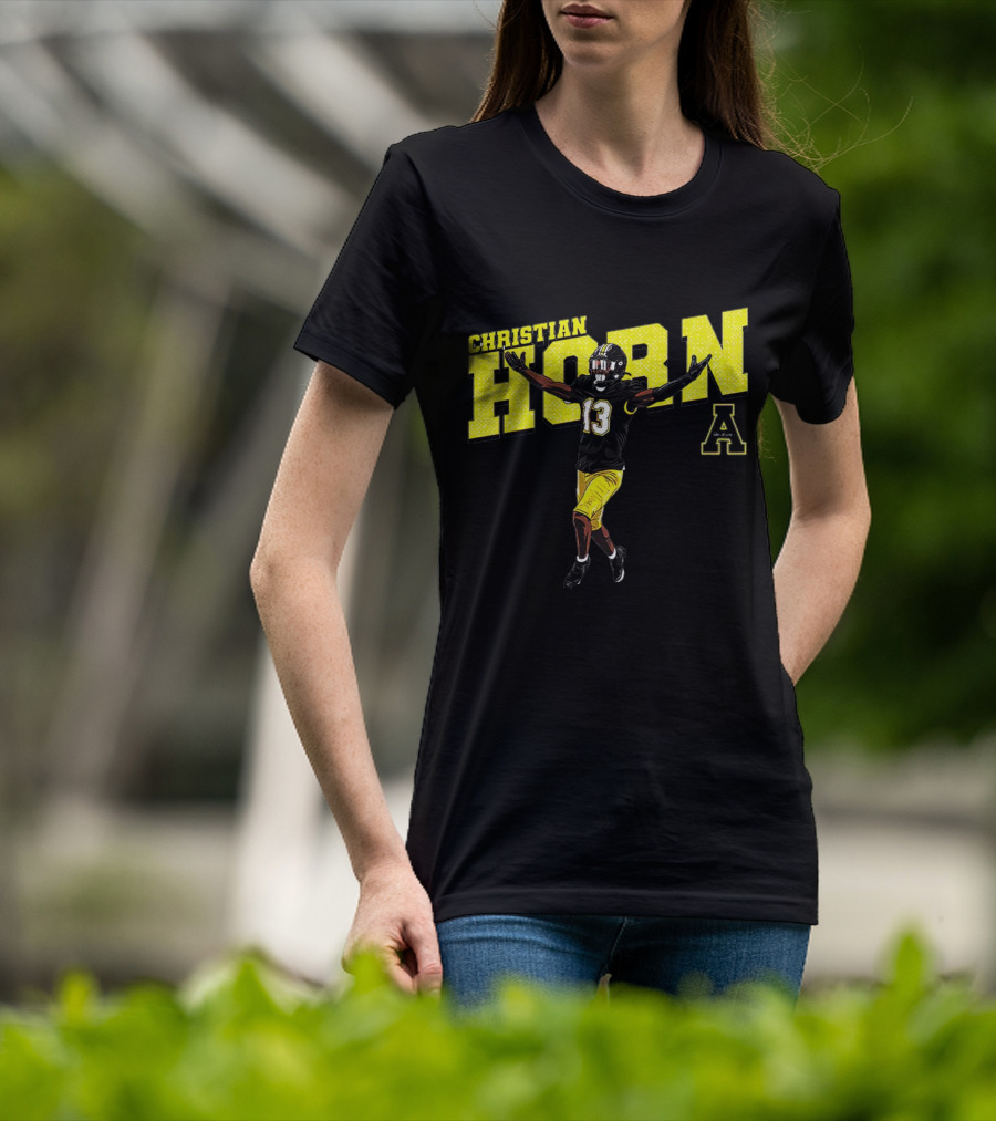 Christian Horn App State NCAA Football Player Number 13 T-Shirt
