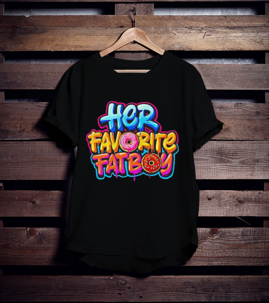 Her Favorite Fat Boy Donut Graffiti T-Shirt
