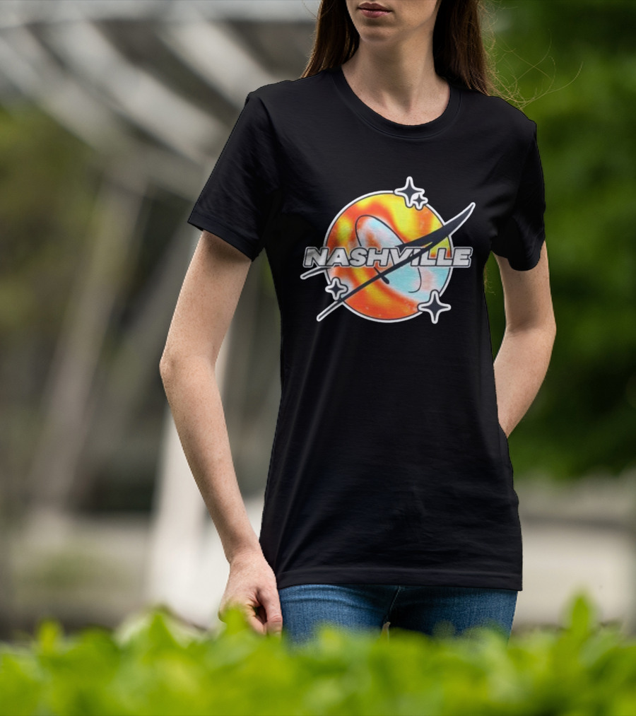 Nashville Melty Space Planet T-Shirt