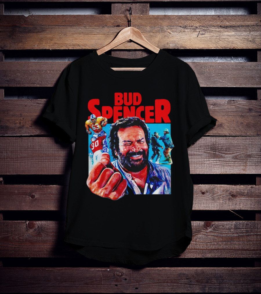 Bud Spencer Football And Laughing Scene In Action T-Shirt