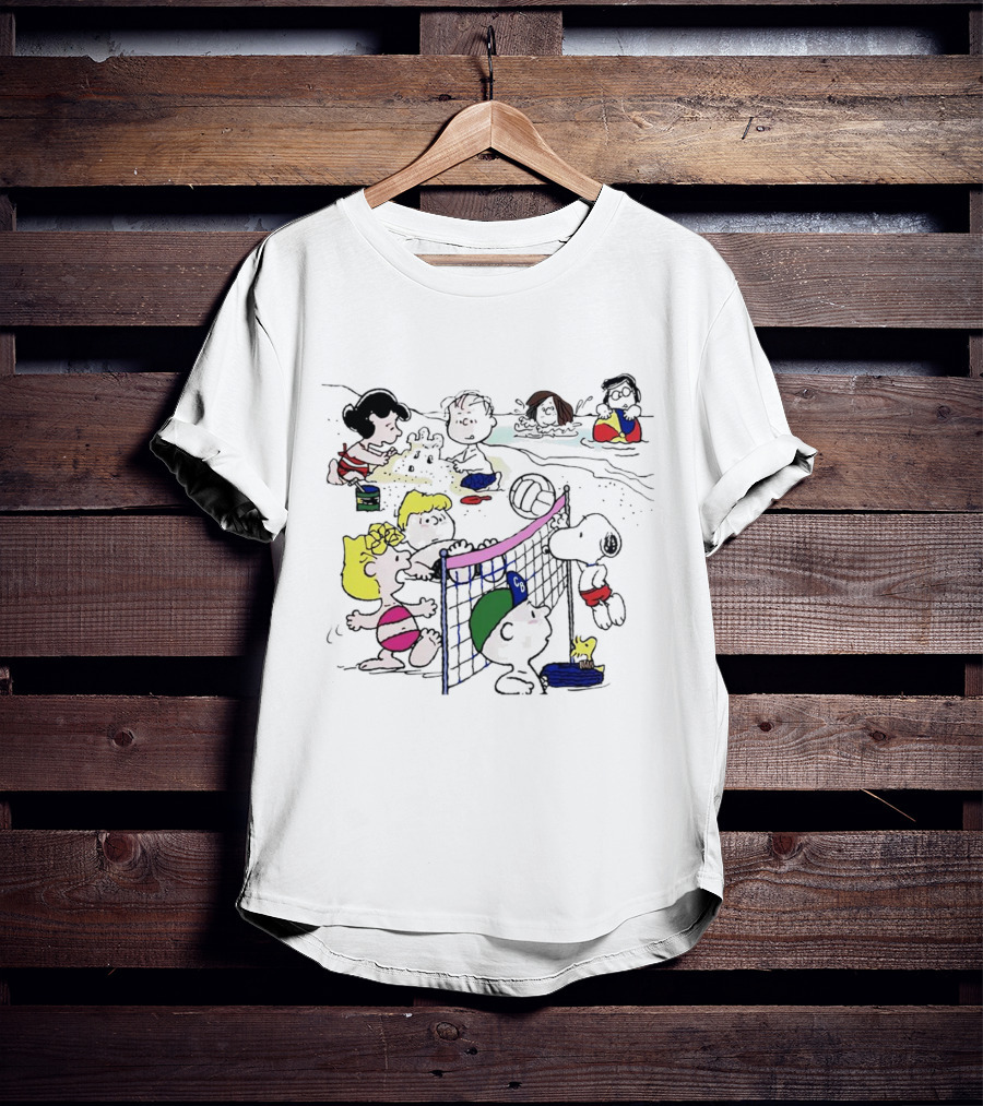 Hello Summer The Peanuts Beach Volleyball Fun T-Shirt