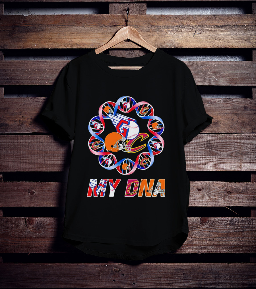 My DNA Cleveland Browns Cavaliers Guardians T-Shirt