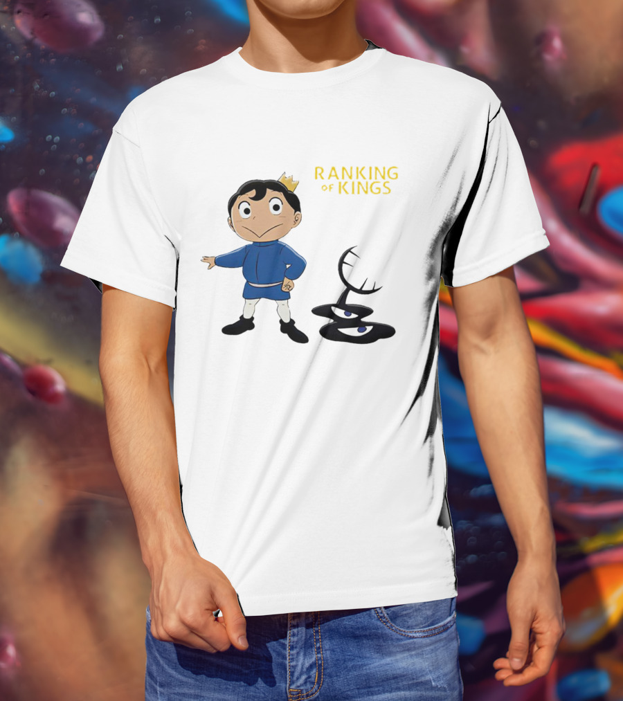 Ranking Of Kings Anime Character With Crown And Shadow Figure T-Shirt