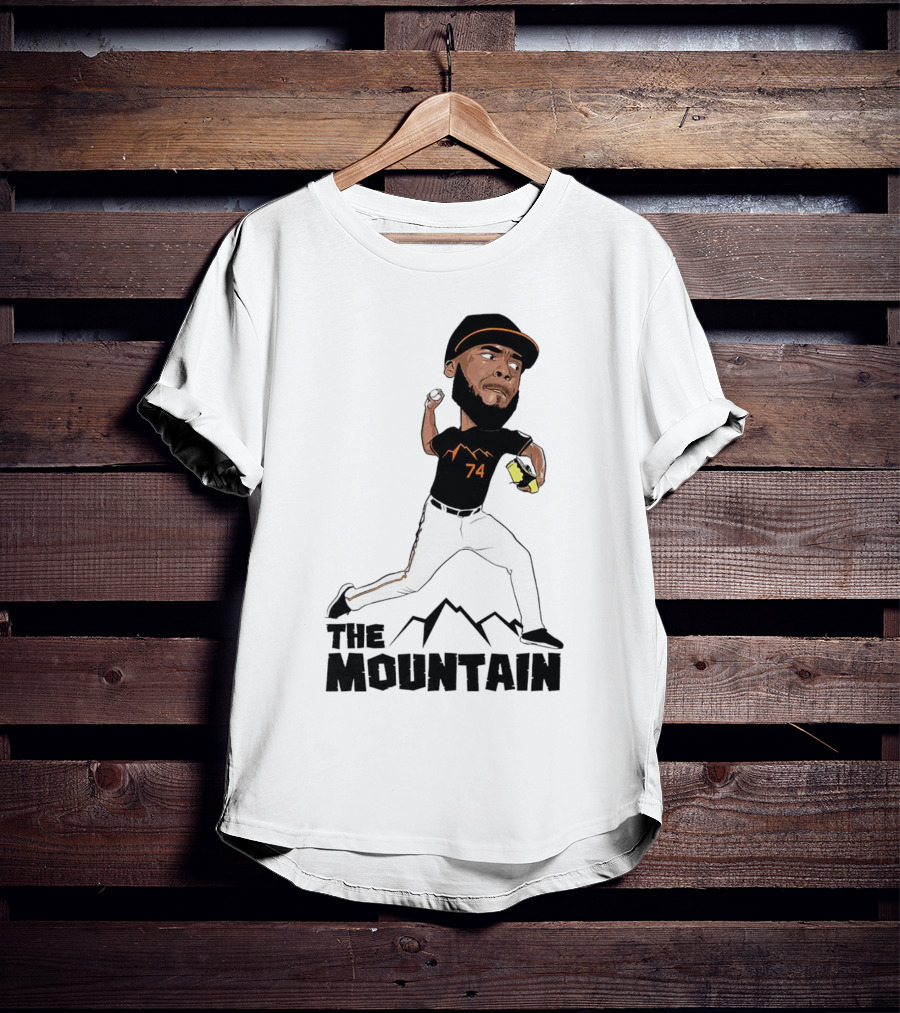 The Mountain Félix Bautista 74 Baltimore Orioles Pitcher T-Shirt
