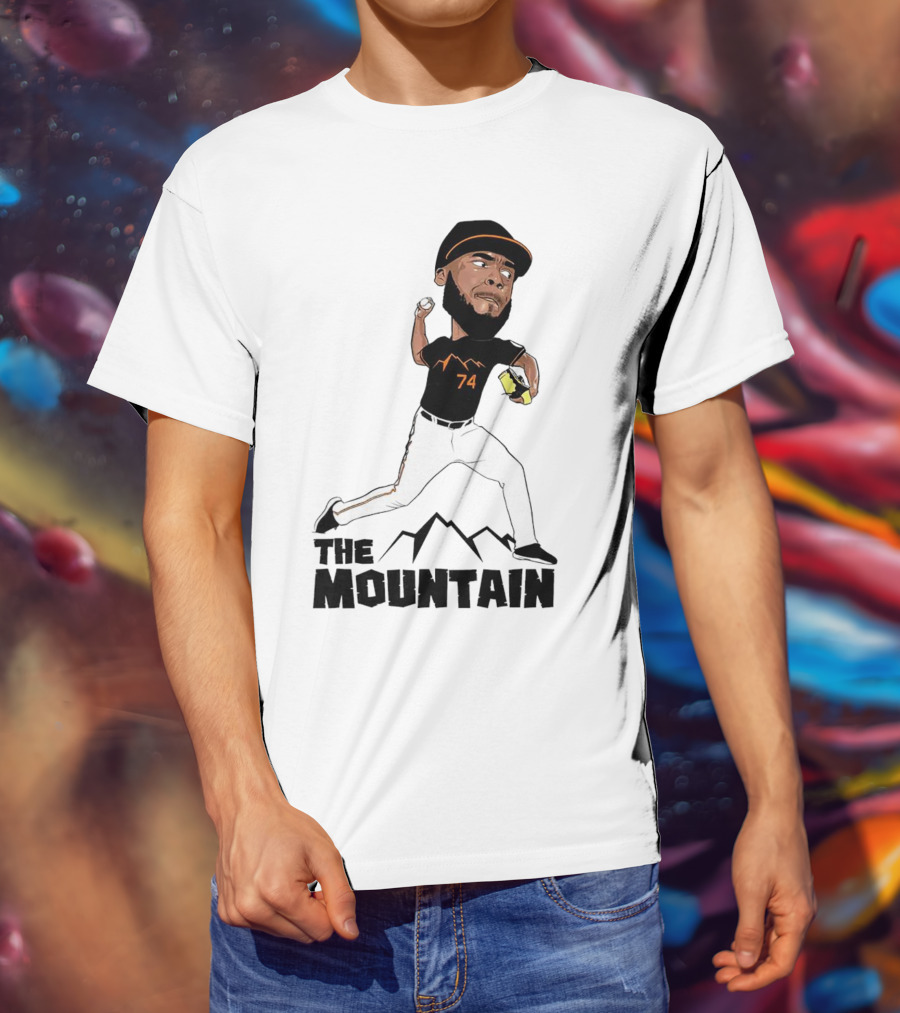 The Mountain Félix Bautista 74 Baltimore Orioles Pitcher T-Shirt