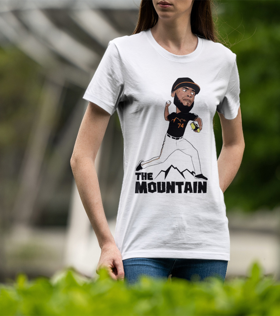 The Mountain Félix Bautista 74 Baltimore Orioles Pitcher T-Shirt