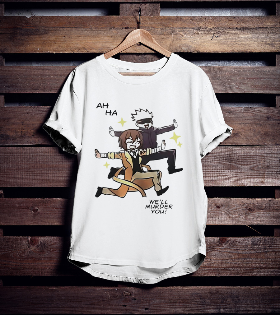 Ah Ha We’ll Murder You Cartoon Characters Dance Pose With Stars T-Shirt