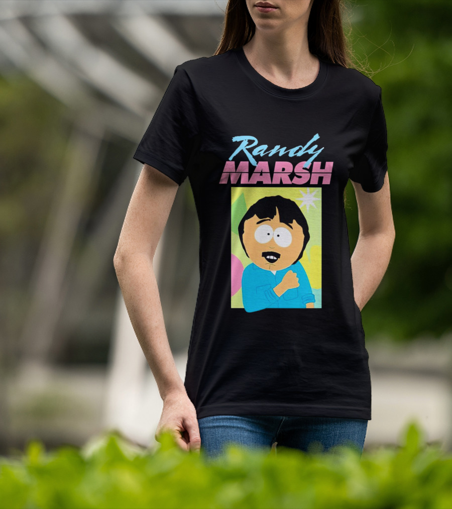 Randy Marsh Cartoon Character Colorful T-Shirt