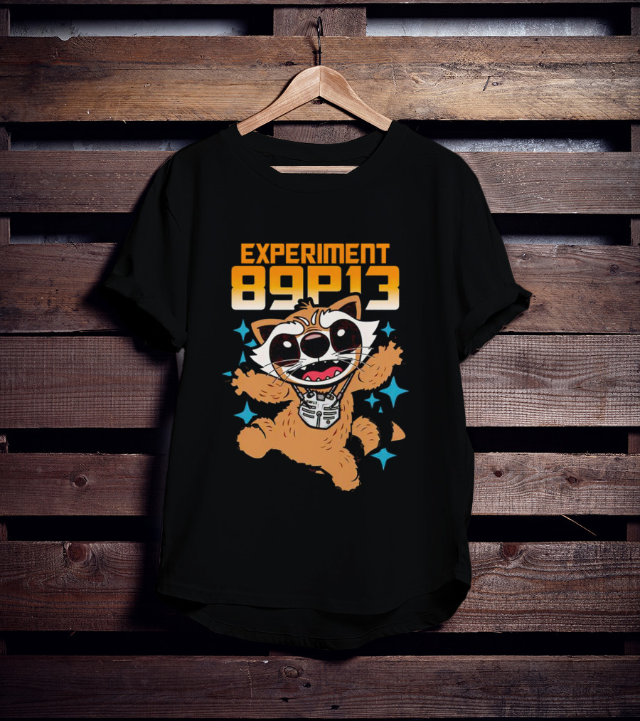 Experiment 89P13 Rocket Raccoon Cute Character T-Shirt