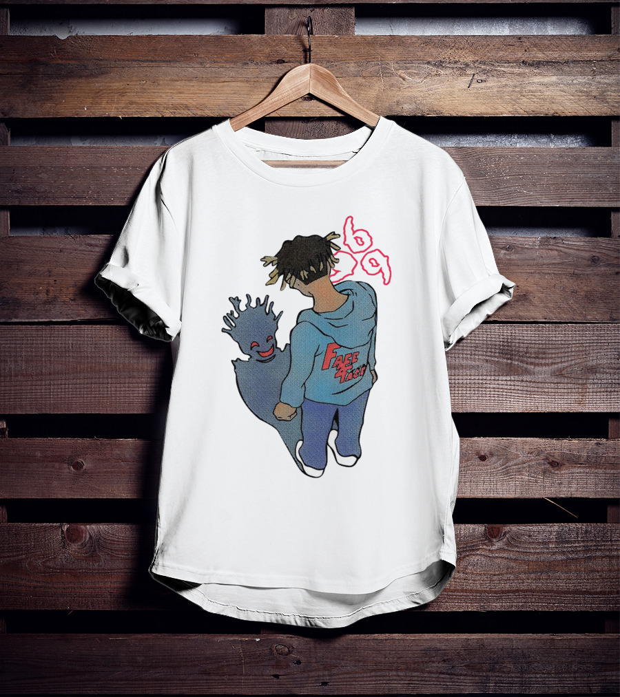 Juice WRLD Reflection Face 999 Hoodie And Shadow T-Shirt