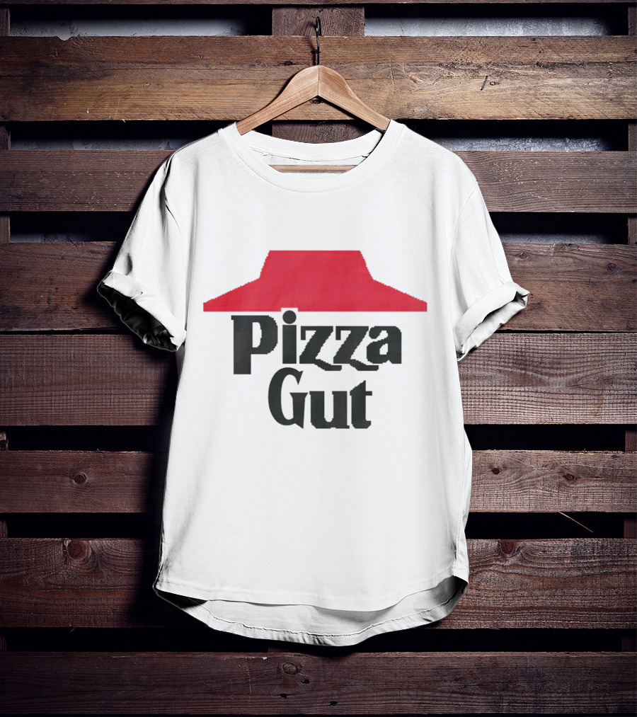 Pizza Gut Parody Red Hat T-Shirt