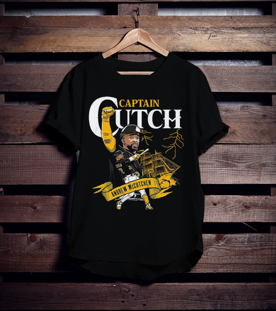 Andrew McCutchen Captain Cutch Pittsburgh Pirates Baseball T-Shirt