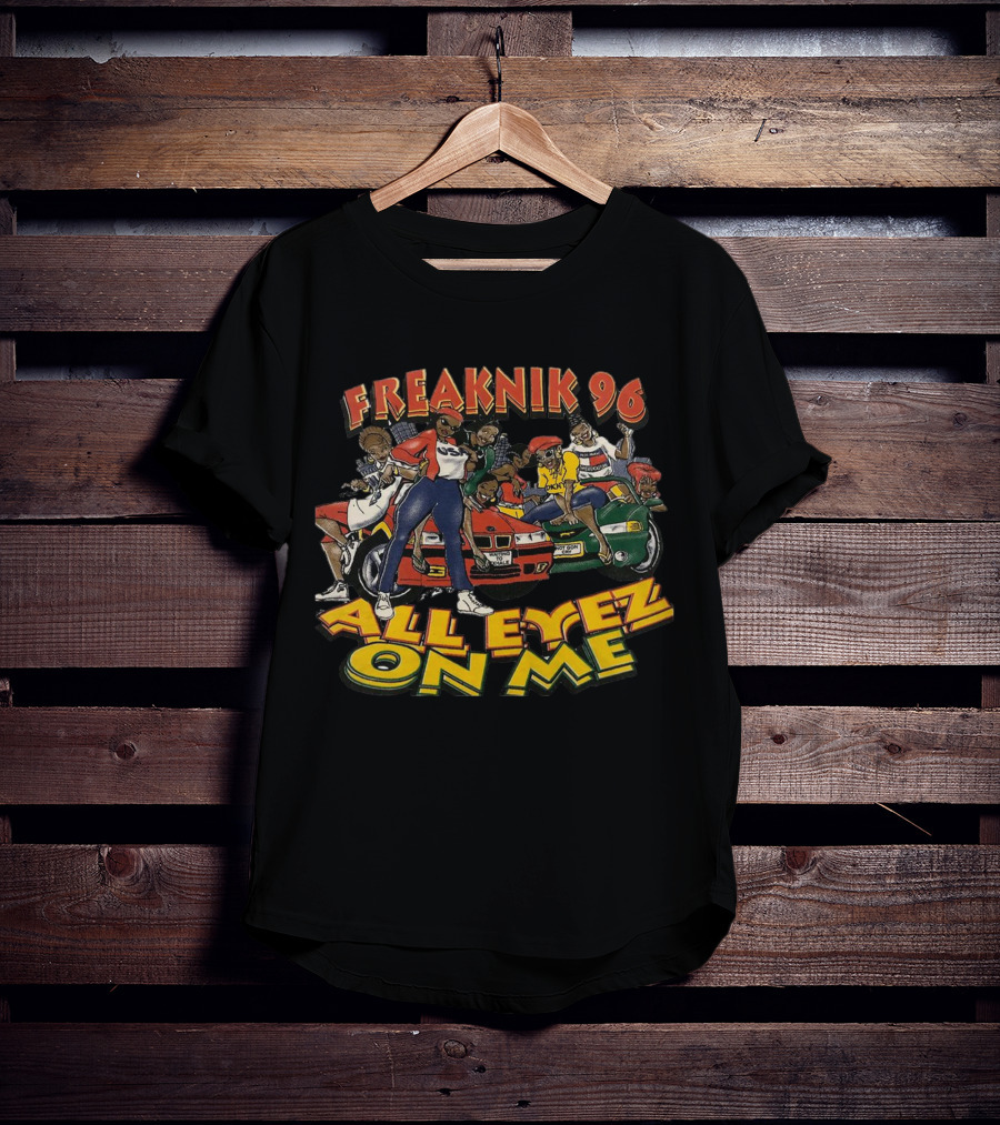 Freaknik 96 All Eyez On Me Party Scene With Cars And Dancers T-Shirt