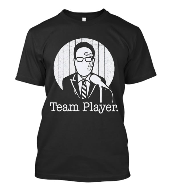 Nestor Cortes John Sterling Team Player Band-Aid Microphone T-Shirt