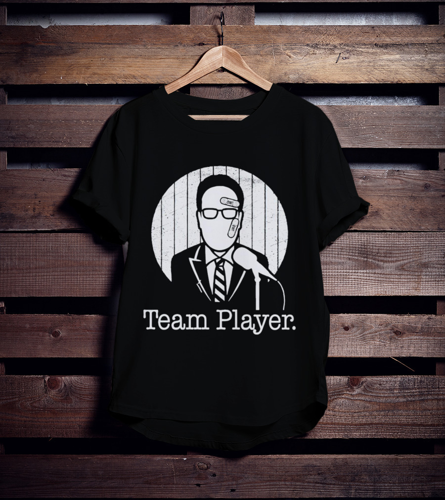 Nestor Cortes John Sterling Team Player Band-Aid Microphone T-Shirt