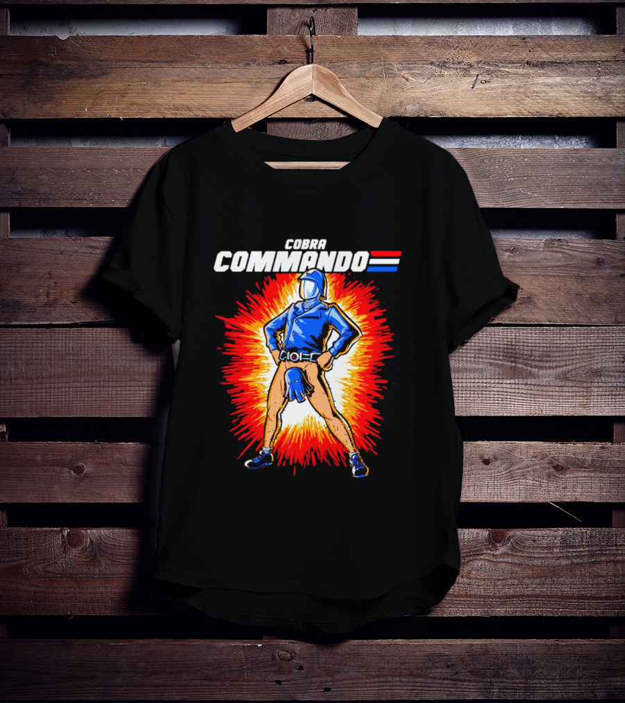 Cobra Commando Retro Action Cartoon Burst Hero T-Shirt