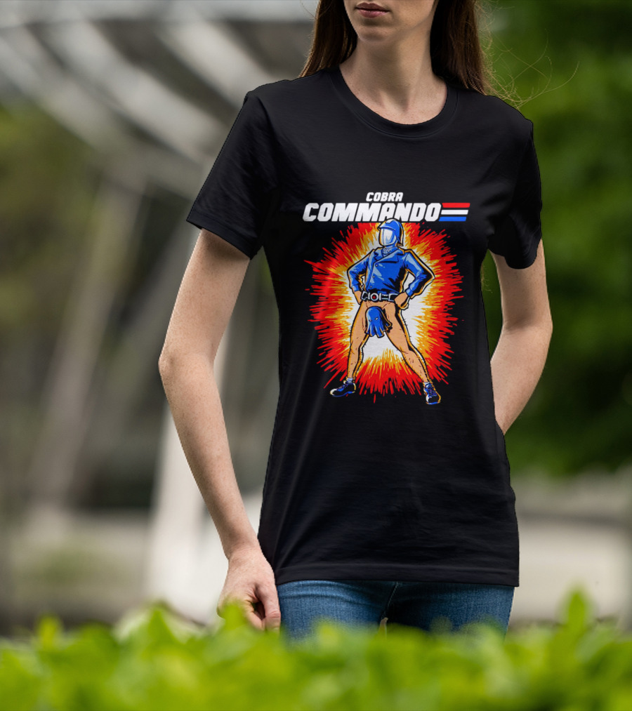 Cobra Commando Retro Action Cartoon Burst Hero T-Shirt