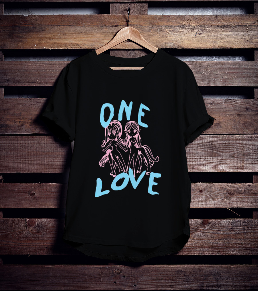 ONE LOVE Anime Characters Duo T-Shirt