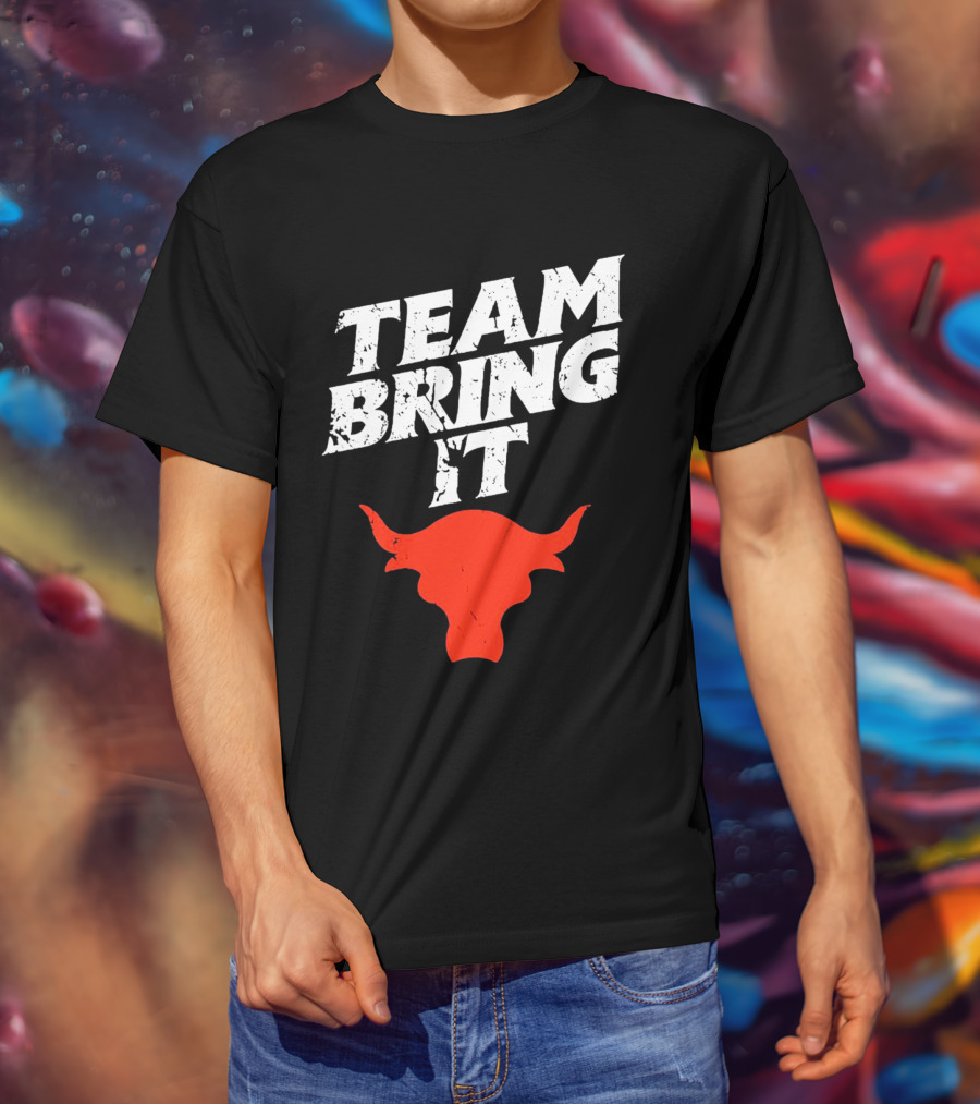 Team Bring It The Rock Bull T-Shirt