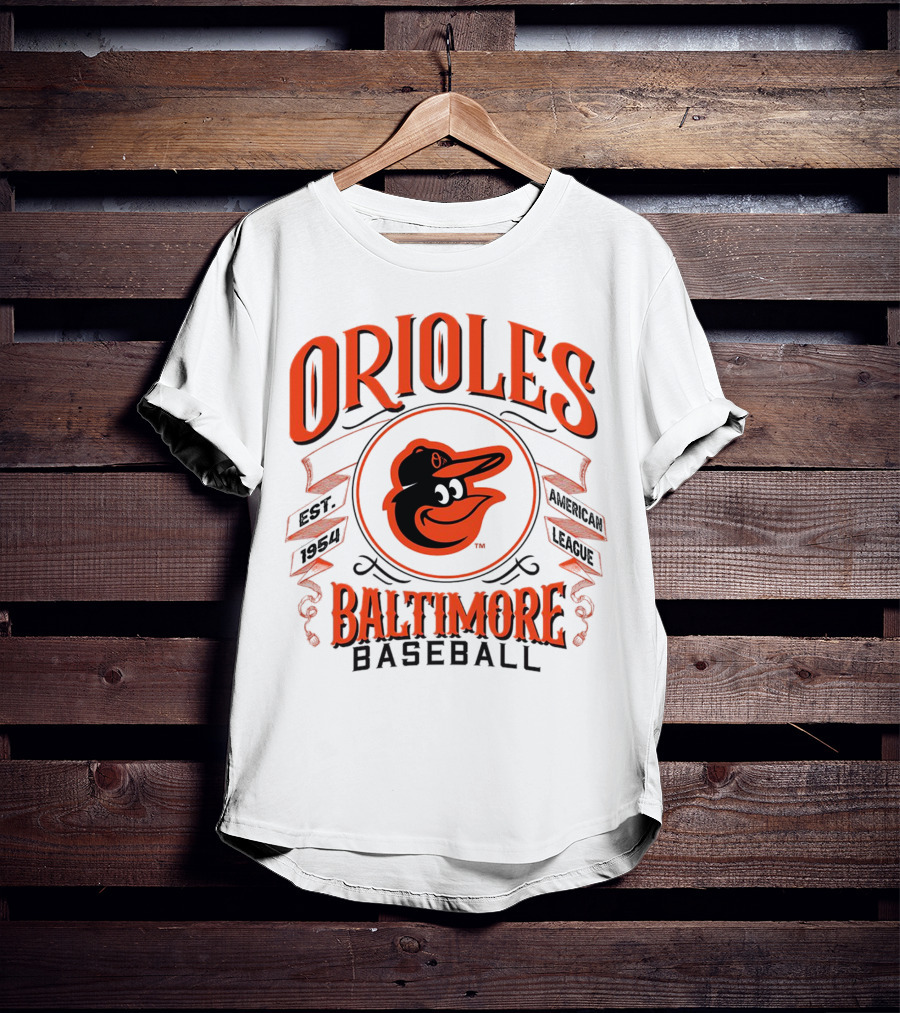 Orioles Baltimore Baseball American League Est 1954 T-Shirt
