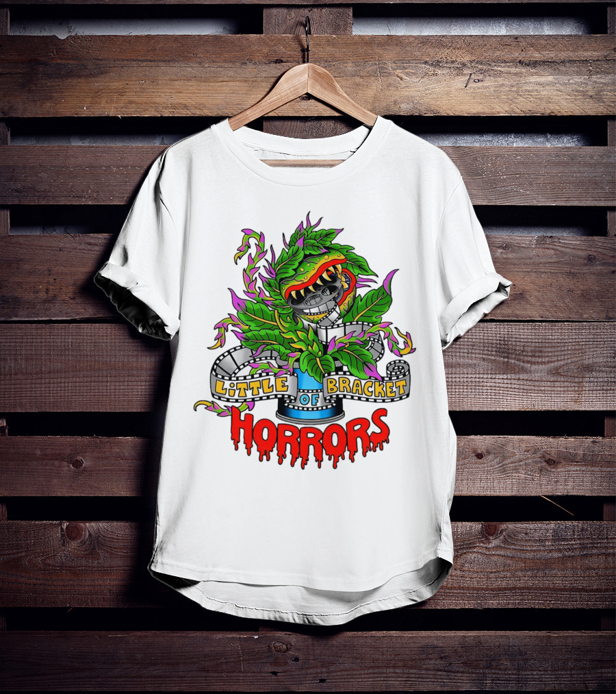 Little Bracket Of Horrors Film Reel Plant T-Shirt