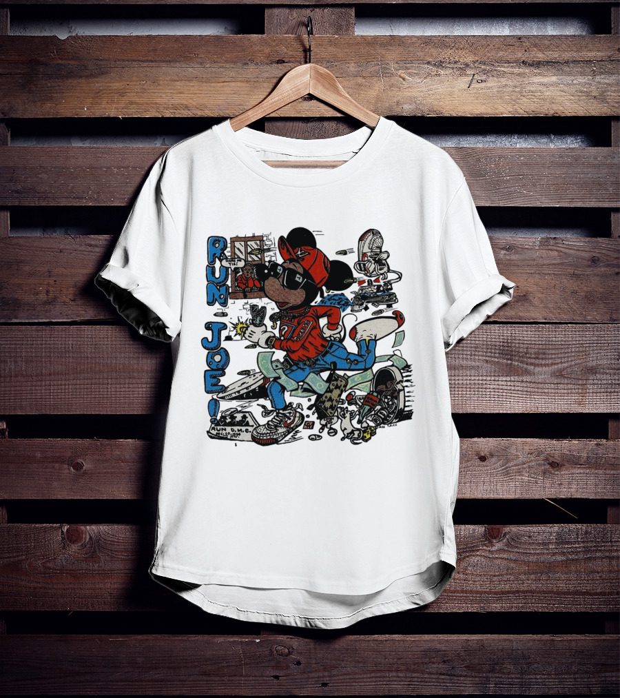 RUN JOE Run D.M.C. Mickey Mouse T-Shirt
