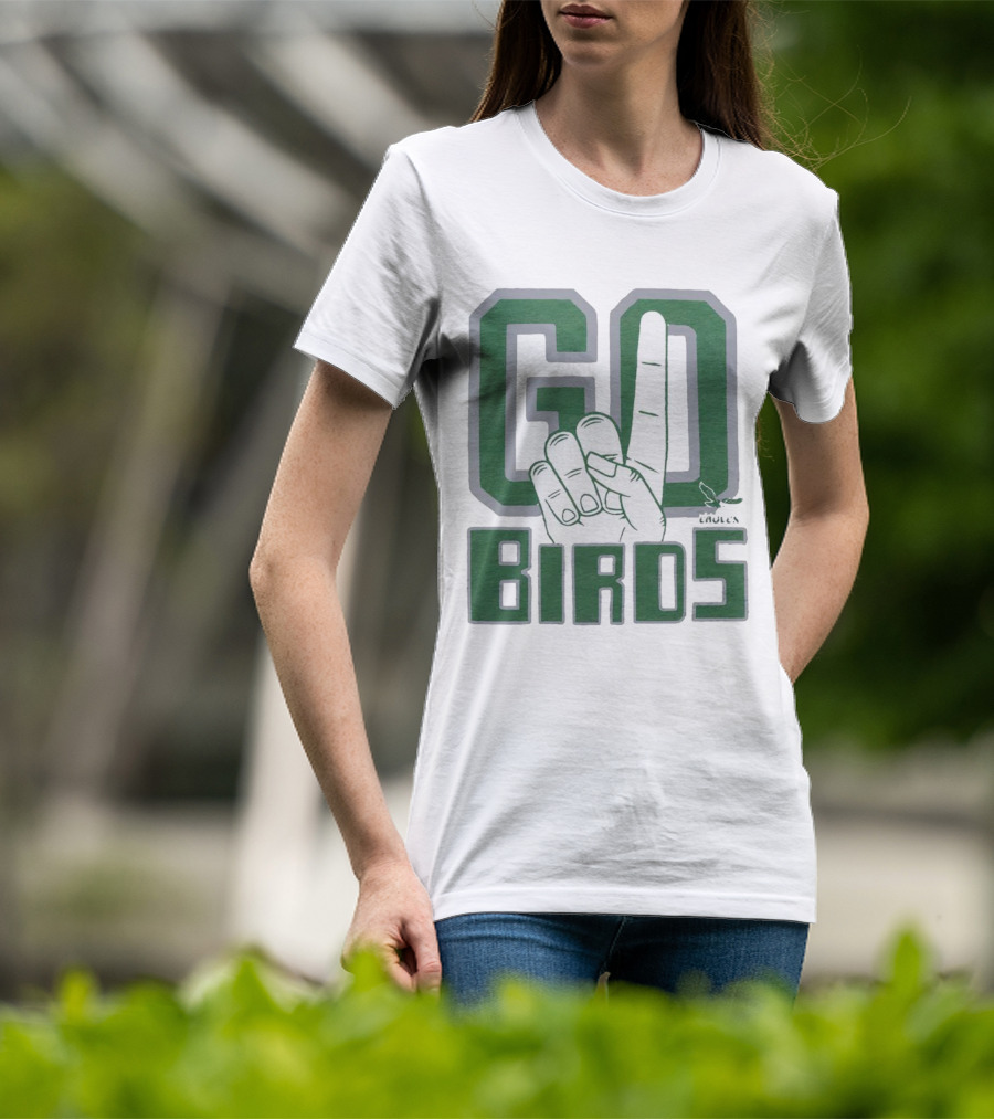 Philadelphia Eagles Go Birds Finger Gesture T-Shirt
