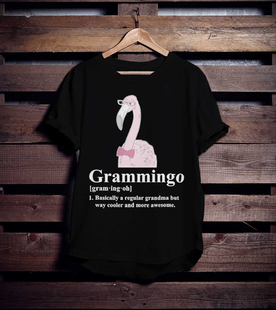 Grammingo Flamingo Grandma Way Cooler Awesome Definition T-Shirt