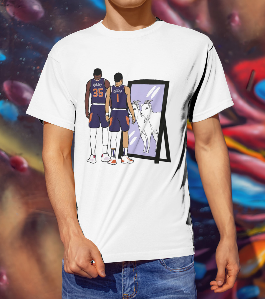 Kevin Durant 35 Devin Booker 1 Mirror Goats T-Shirt