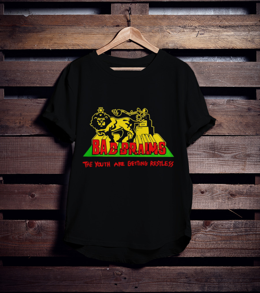Bad Brains The Youth Are Getting Restless Lion Lightning Urban Backdrop T-Shirt