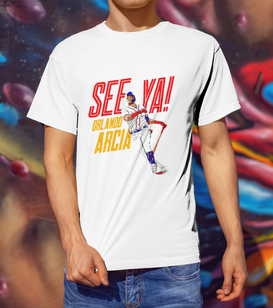 Orlando Arcia See Ya Atlanta Braves MLBPA T-Shirt
