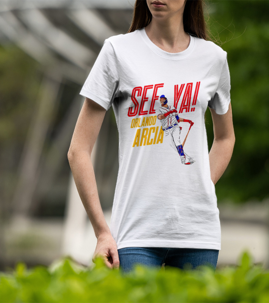 Orlando Arcia See Ya Atlanta Braves MLBPA T-Shirt