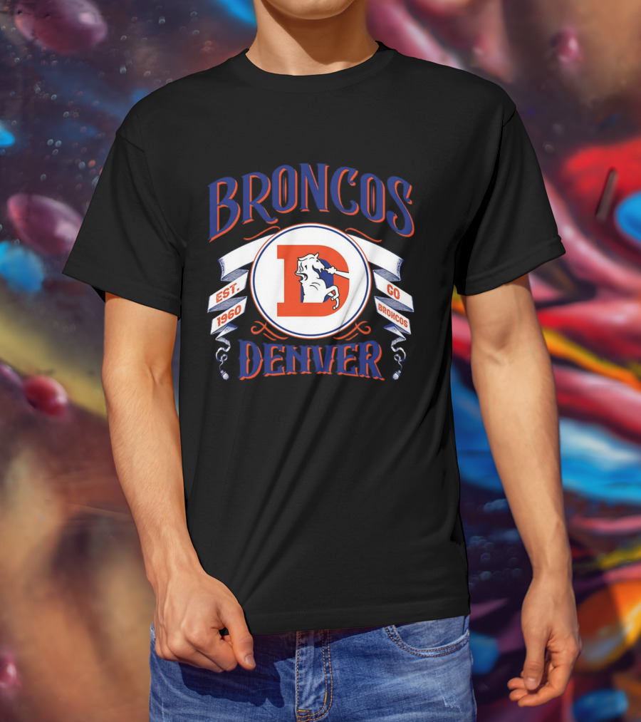 Broncos Denver Est 1960 Go Broncos T-Shirt