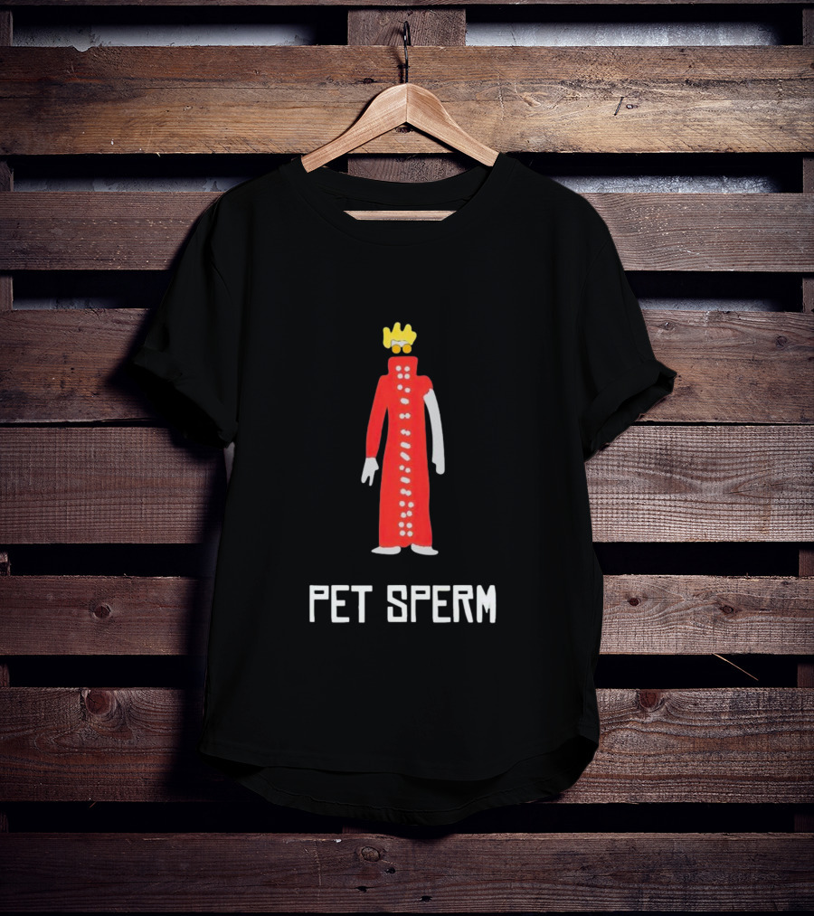 Butch Vashwood Pet Sperm Red Character With Crown T-Shirt