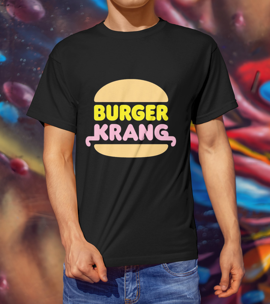 Burger Krang Neon Comic T-Shirt