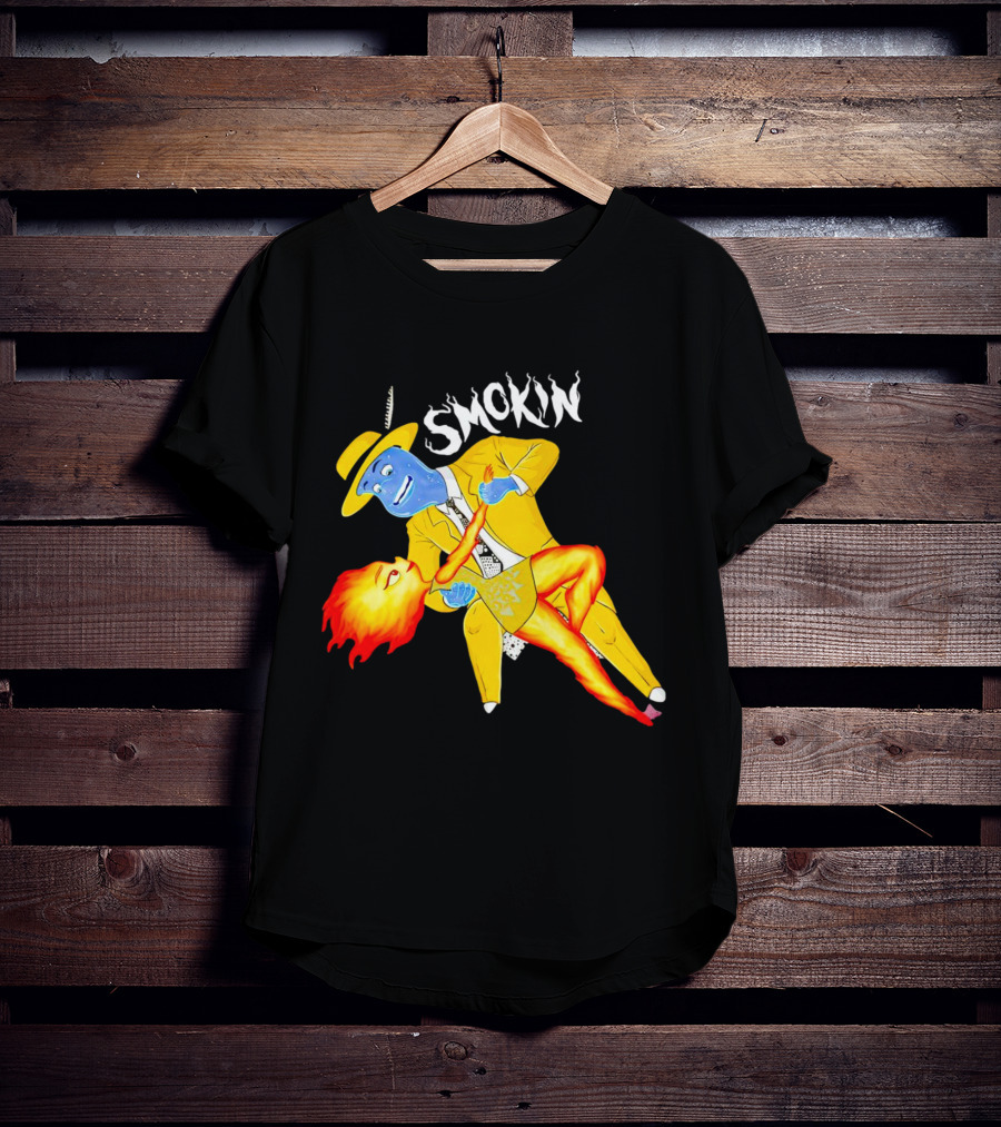 Smokin Ember Lumen Dancing With Lake Ripple In Yellow Suit T-Shirt