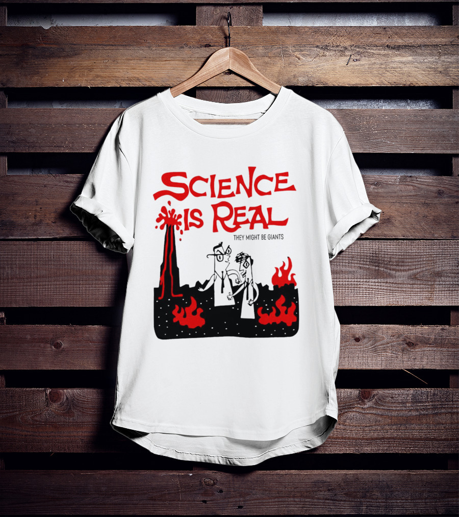 Science Is Real They Might Be Giants Lava Cartoon T-Shirt