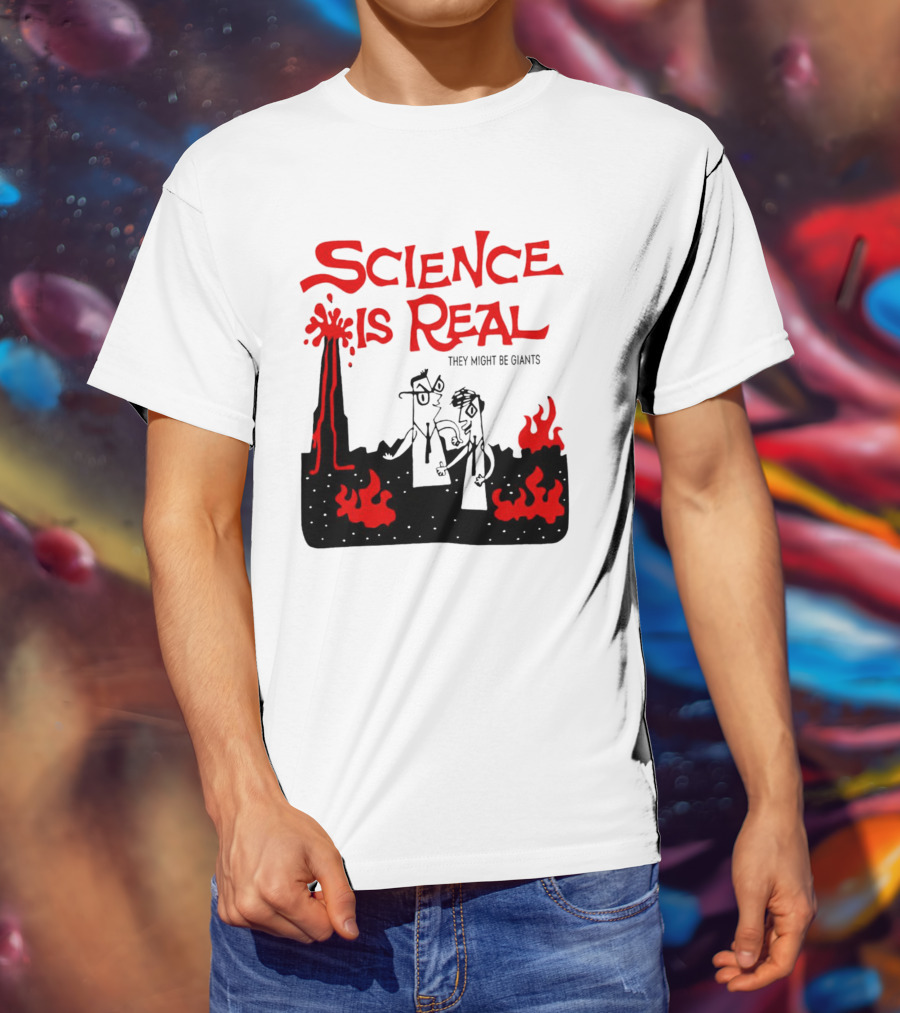 Science Is Real They Might Be Giants Lava Cartoon T-Shirt