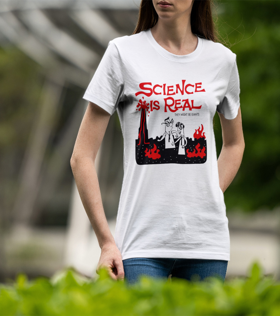 Science Is Real They Might Be Giants Lava Cartoon T-Shirt