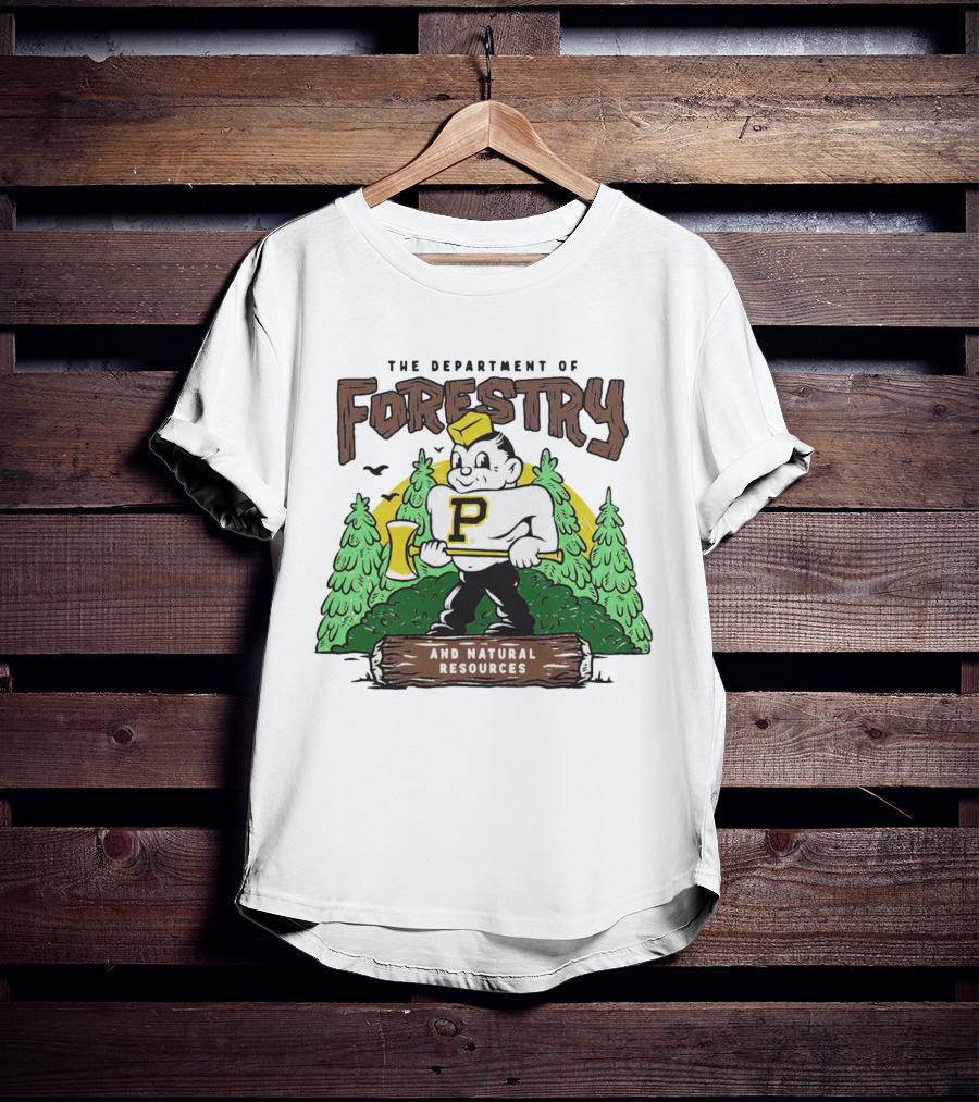 Purdue Boilermakers Forestry And Natural Resources Department Lumberjack T-Shirt