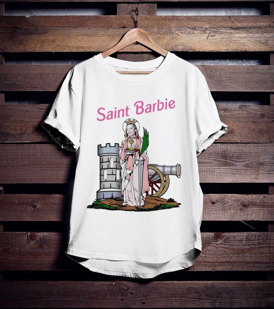 Saint Barbie Tower And Cannon Iconic T-Shirt