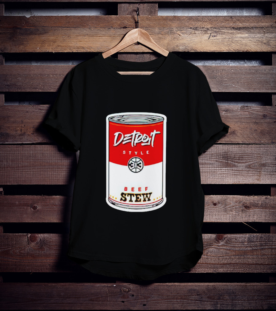 Detroit Style 313 Beef Stew Can T-Shirt